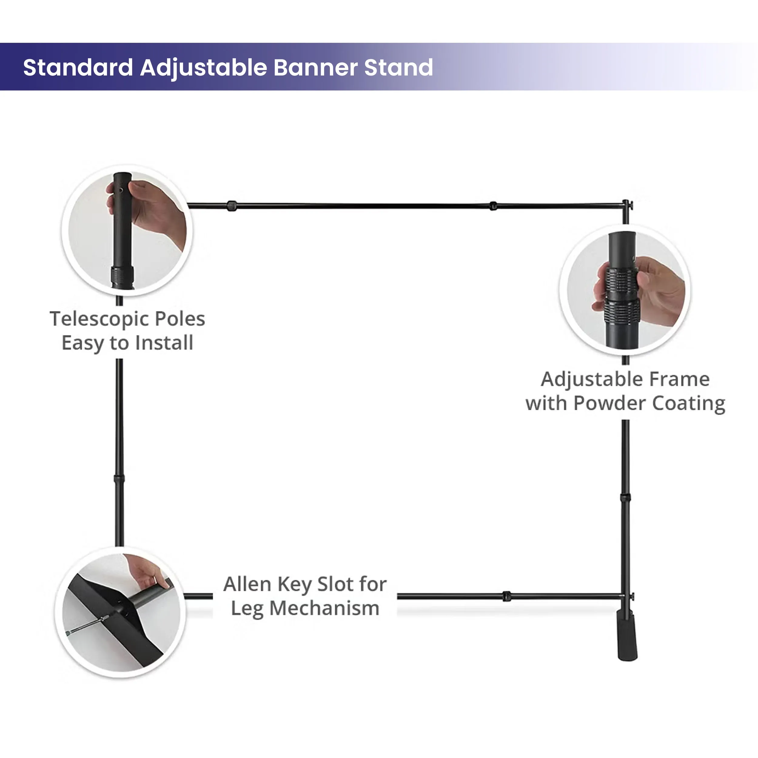 Durable Adjustable Jumbo Stand - Image 4