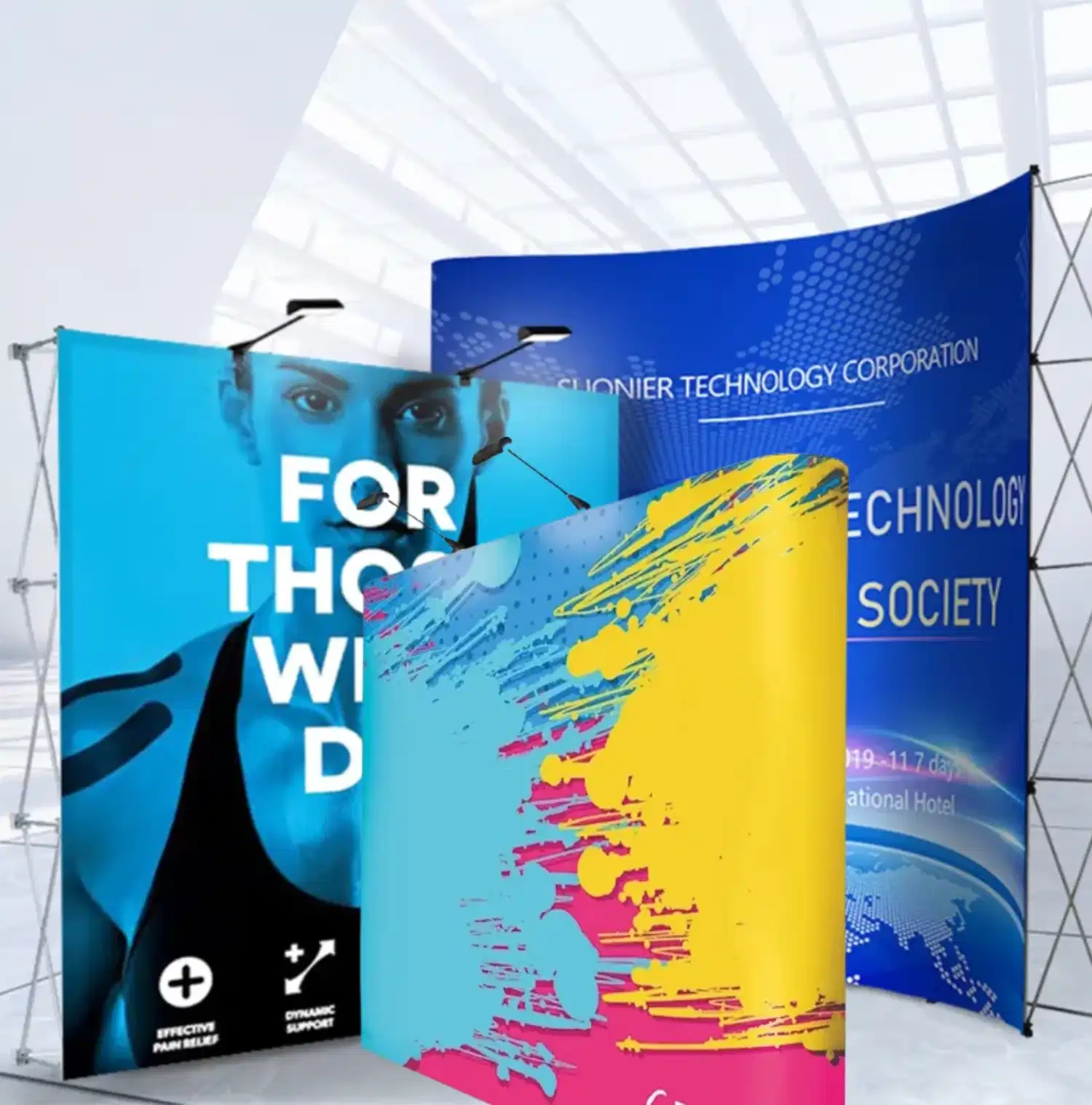 Custom media wall backdrop for corporate events in Nigeria