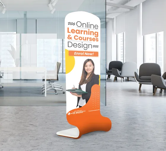 Custom Printed Fabric Display Snake Stand for Advertising and Promotion - Image 3