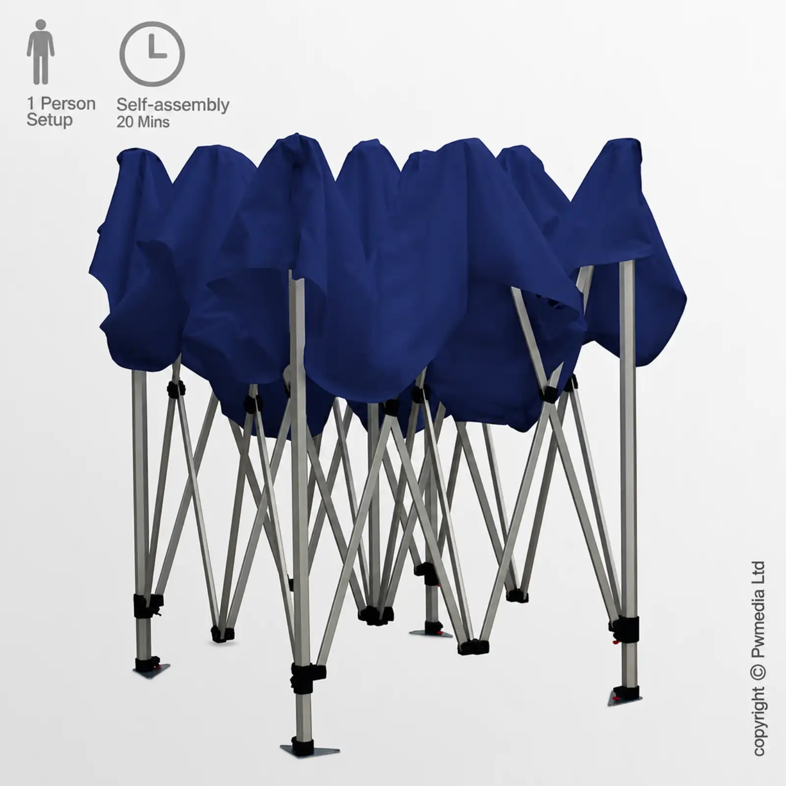3x3m Branded Pop Up Gazebo Tents - Image 7