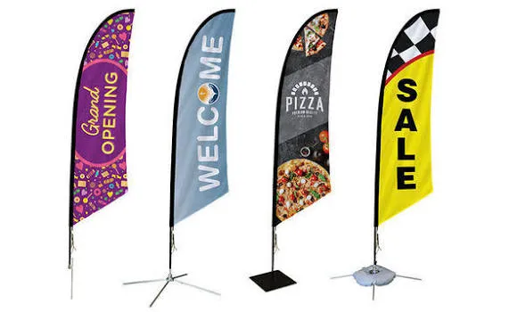 Quality Feather Flag banners Printing with Pole - Image 7