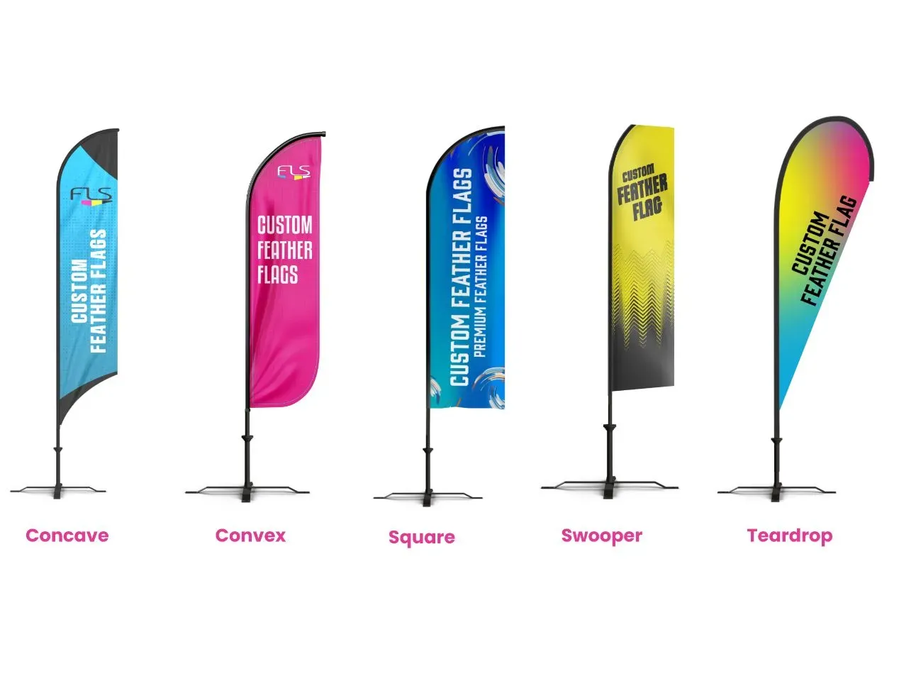 Quality Feather Flag banners Printing with Pole - Image 5