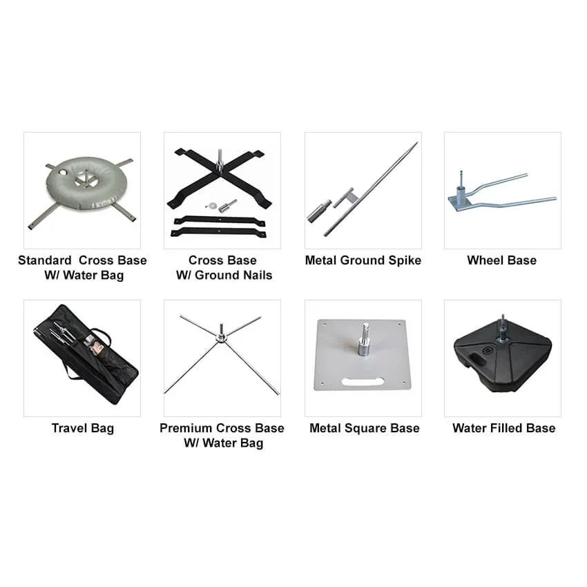 flag banner bases type