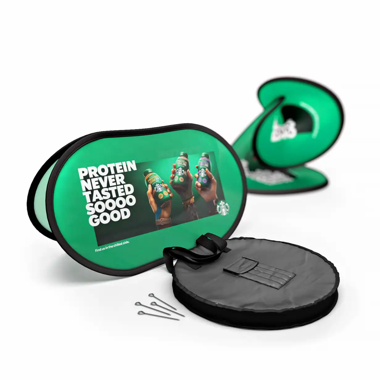 Double Sided Oval Pop Out Banner - Image 8