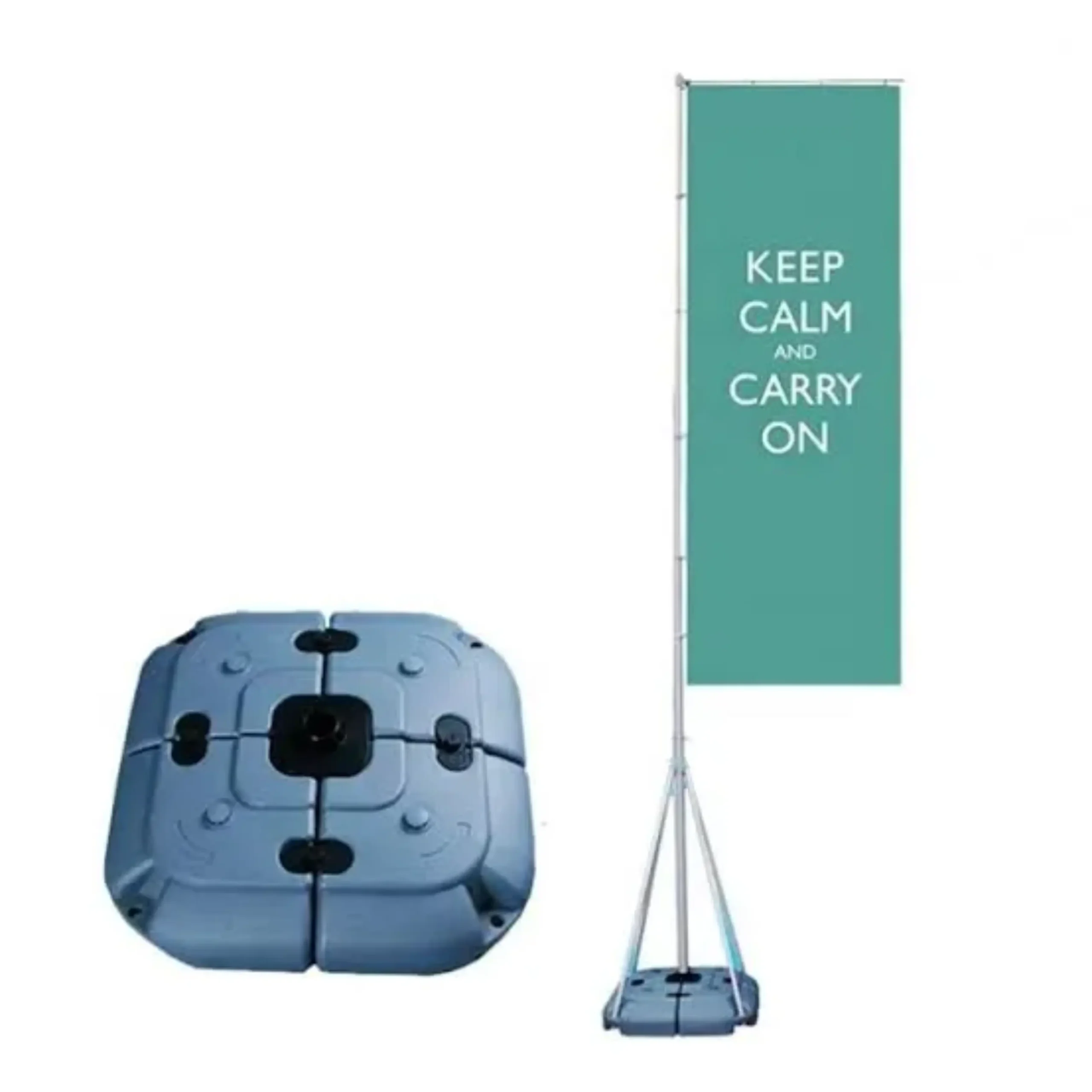 Outdoor Event 5m Flag Pole with Sublimated Fabric with Strong Wide Water Base - Image 6