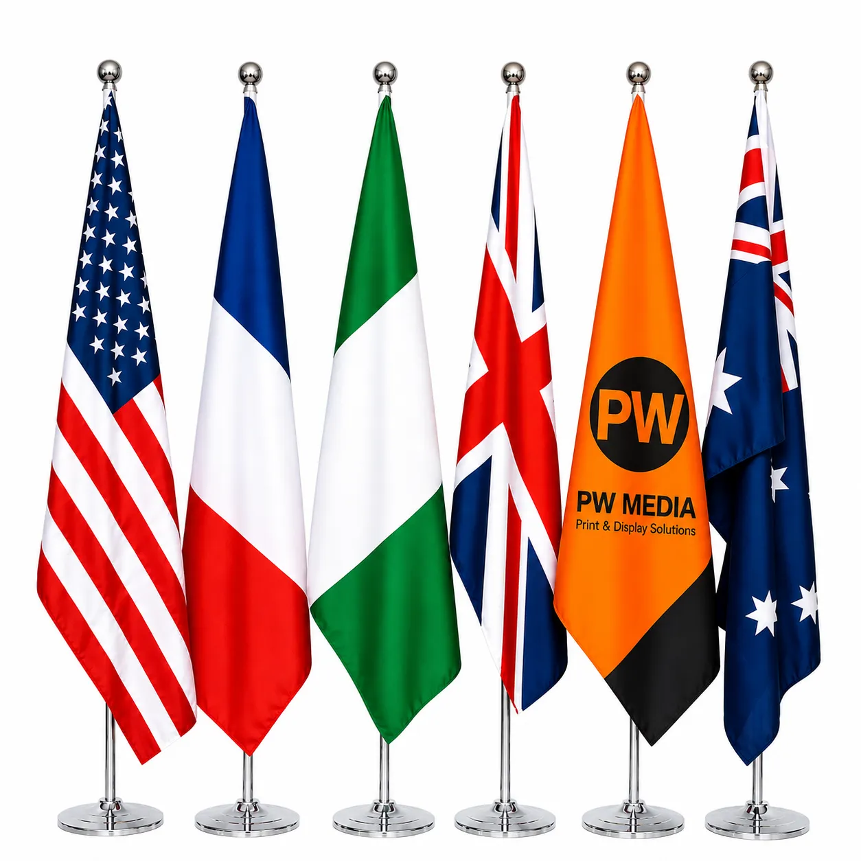 pwmedia country and office flag pole