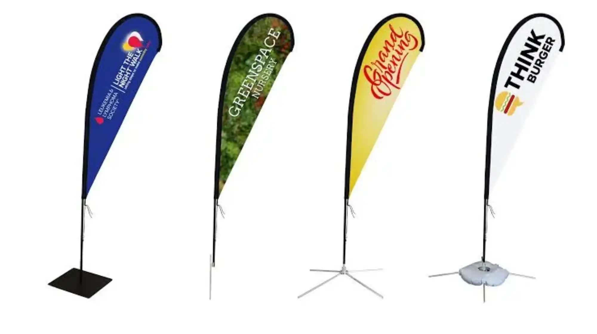 Quality Teardrop Flag banners Printing with Pole - Image 3