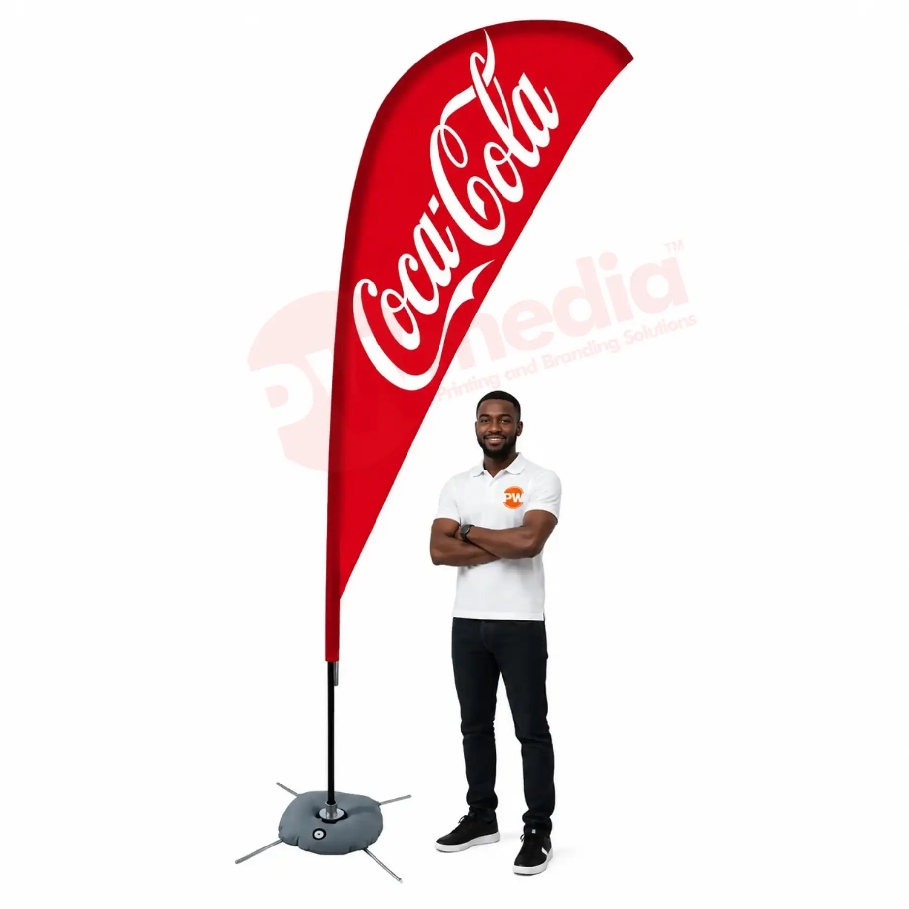 Quality Teardrop Flag banners Printing with Pole