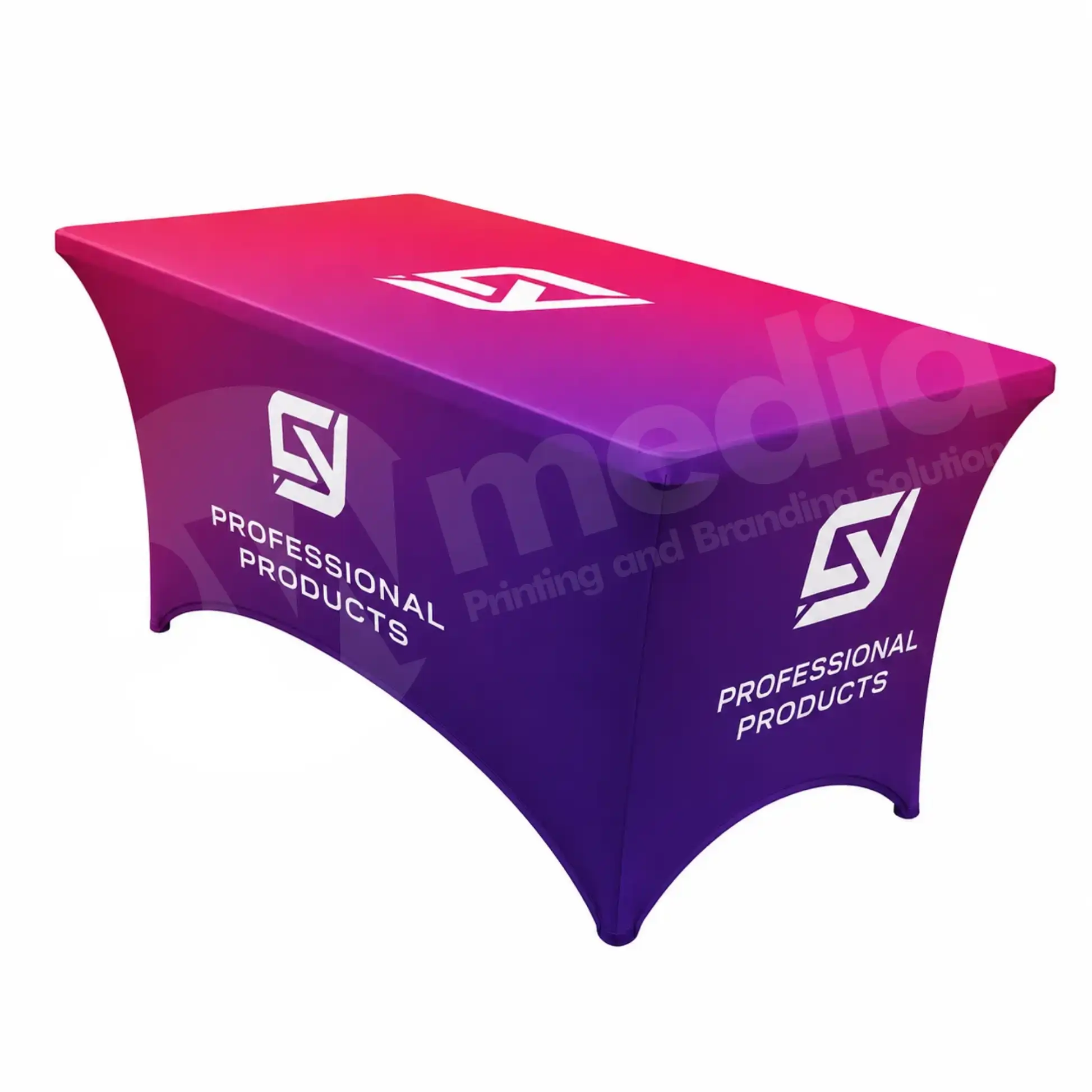 Foldable Exhibition Table with Full Branded Printed Fabric Table cloth - Image 2