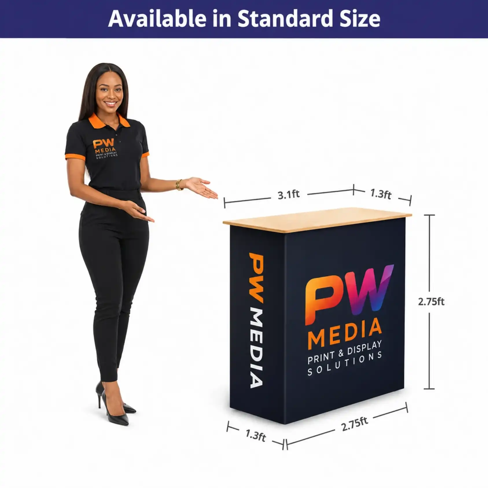 Quality Pop Up Fabric Counter | Branded Promotional Counter - Image 3